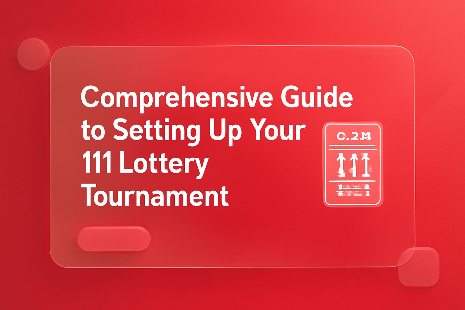 Informational scene depicting 111 Lottery Guides with prominent text.