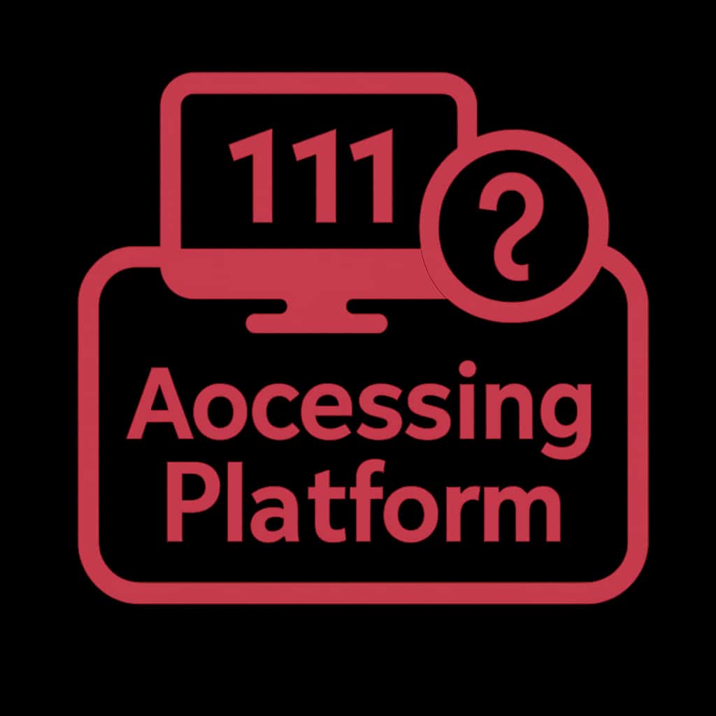 An icon symbolizing Accessing 111 Lottery Platform.