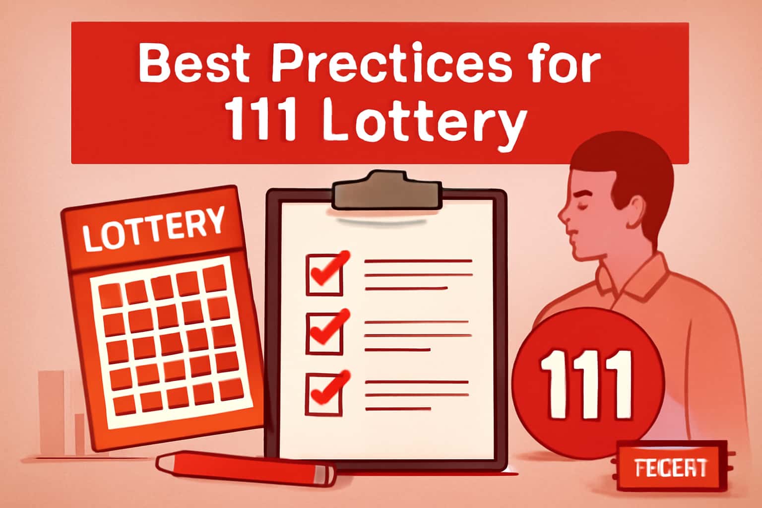 A visual representation of best practices for 111 Lottery including elements of security, support, and accessibility.