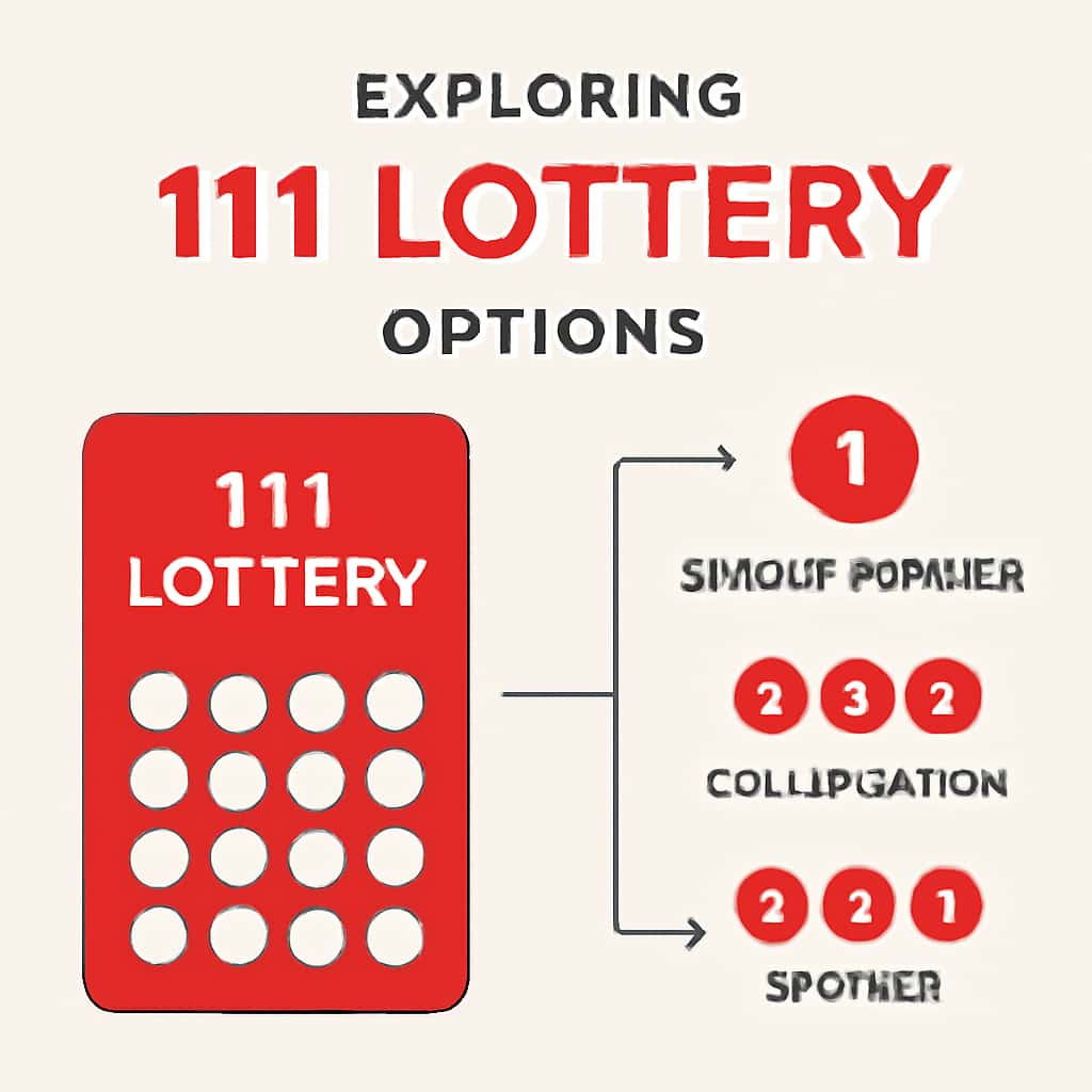 An educational diagram about Exploring 111 Lottery Options.