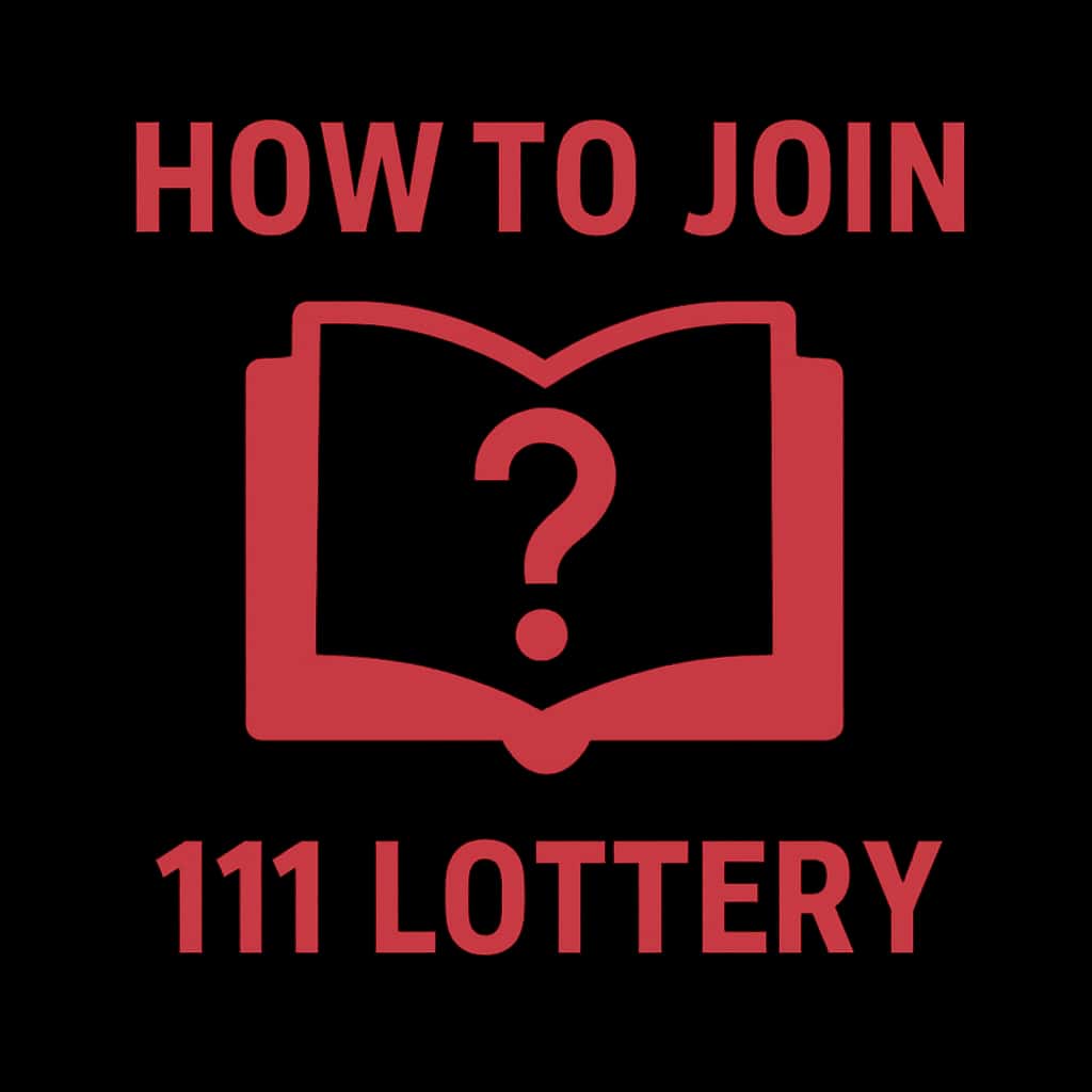A professional badge indicating guidance on joining 111 Lottery.