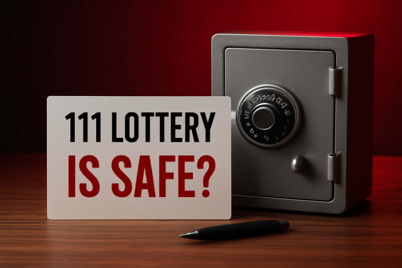 An informative visual representation of 111 Lottery safety features.