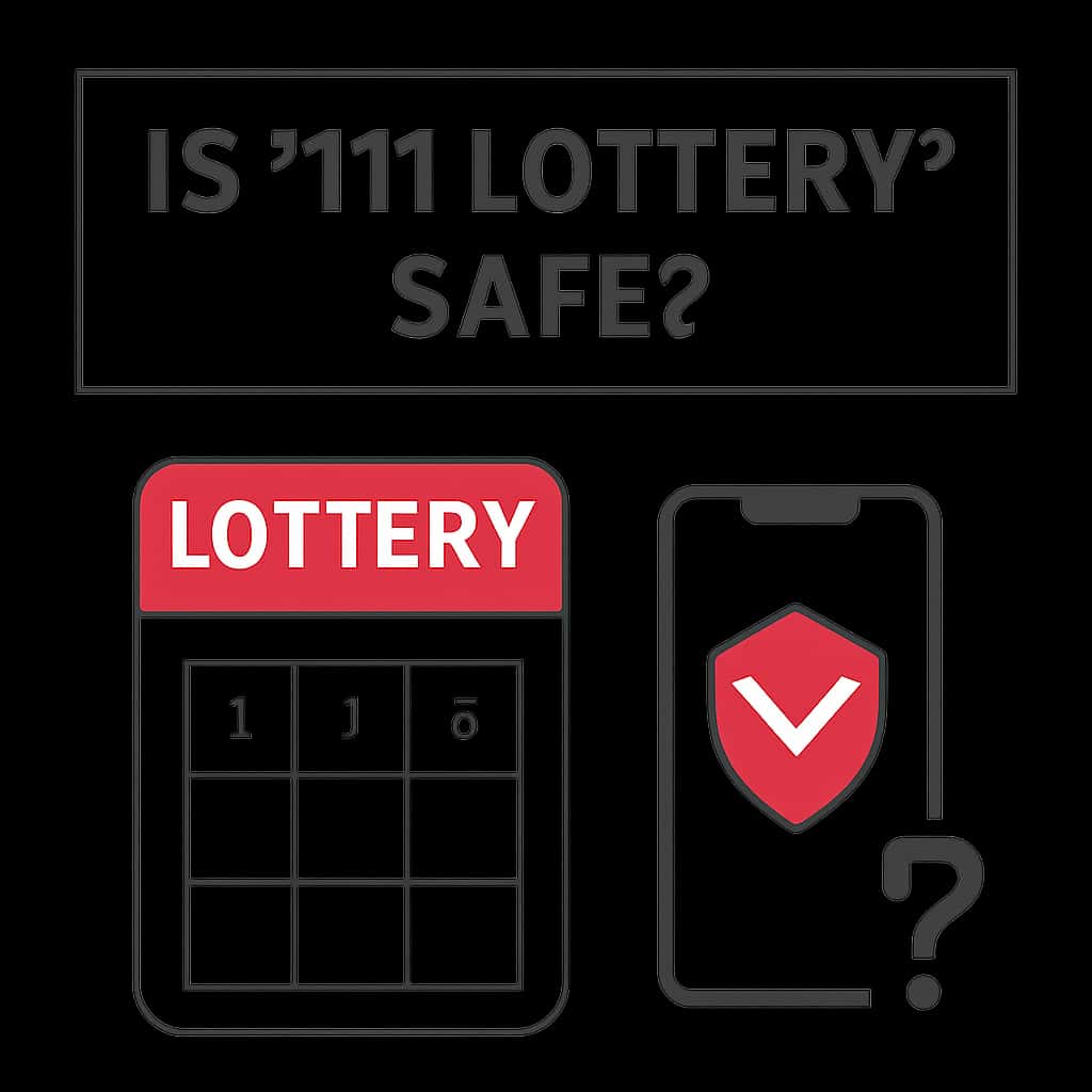 An educational diagram about the safety of 111 Lottery.
