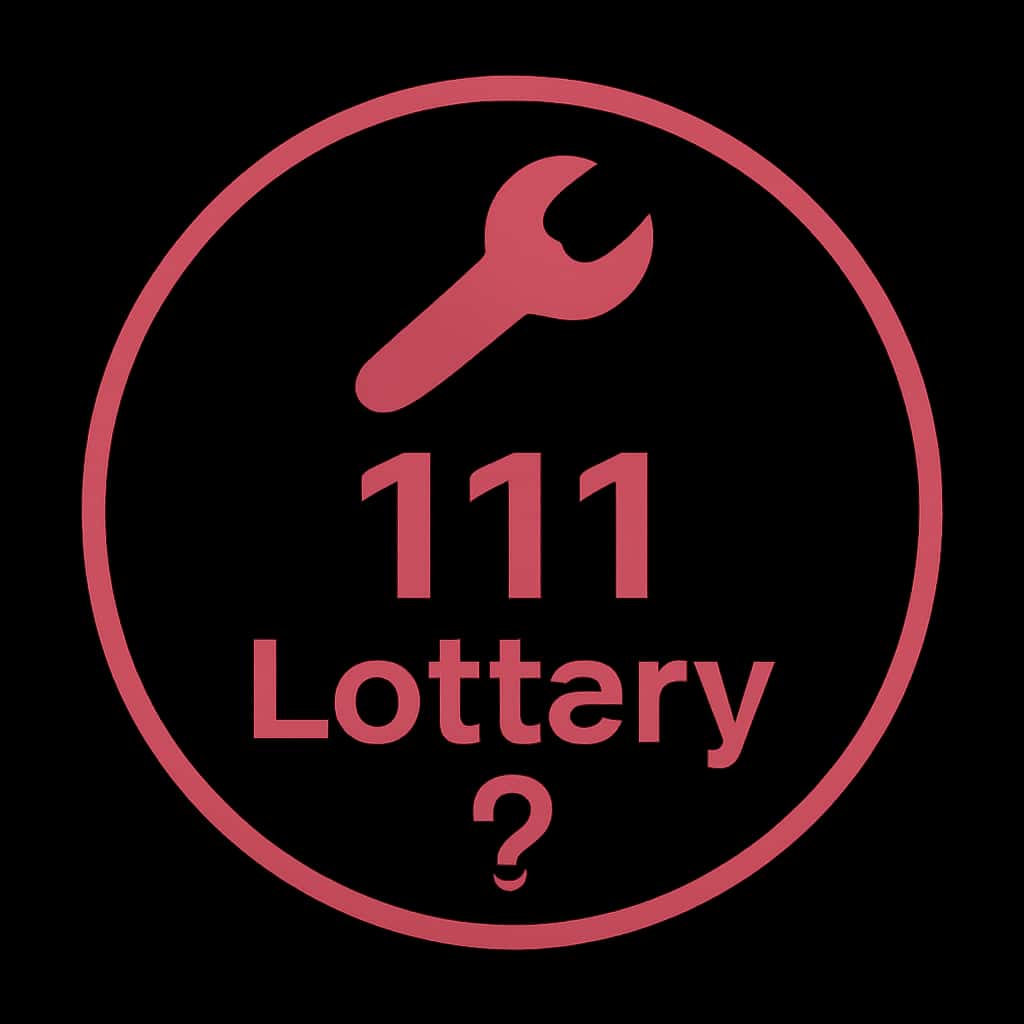 Icon representing troubleshooting issues for the 111 Lottery.