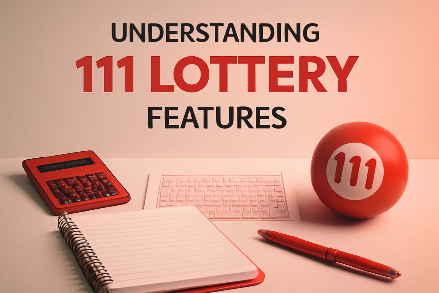 An informative scene showcasing the features of 111 Lottery.