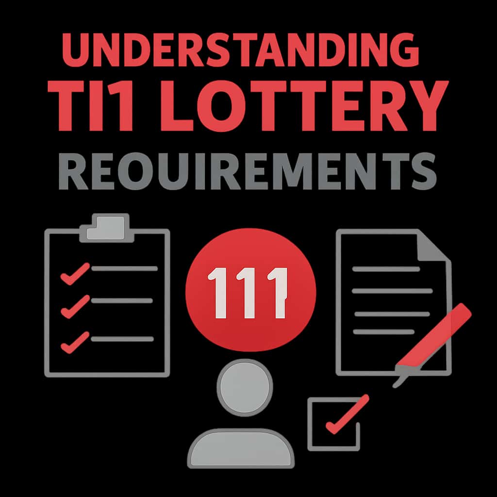 A diagram depicting the requirements for 111 Lottery access.